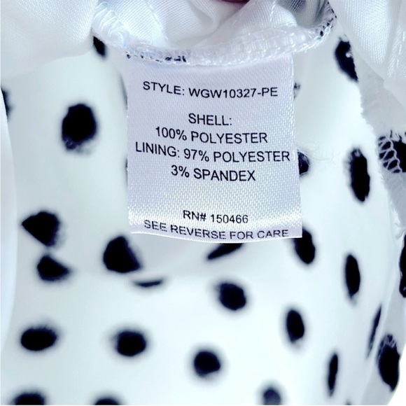 41 Hawthorn Polka Dot V-Neck Blouse Petite XS Black White - Picture 7 of 7